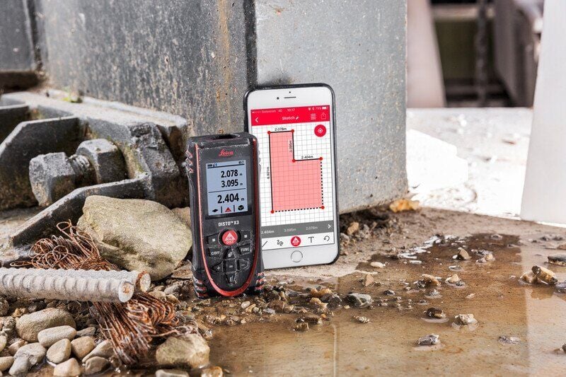 LEICA DISTO X3 P2P Full Set Lazer Metre (150 Metre)