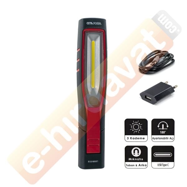 CETA R10-MAX1 Şarjlı Led Çalışma Lambası 700 Lümen