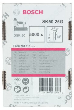 Bosch GSK 50 Çivisi  25 mm 5000li