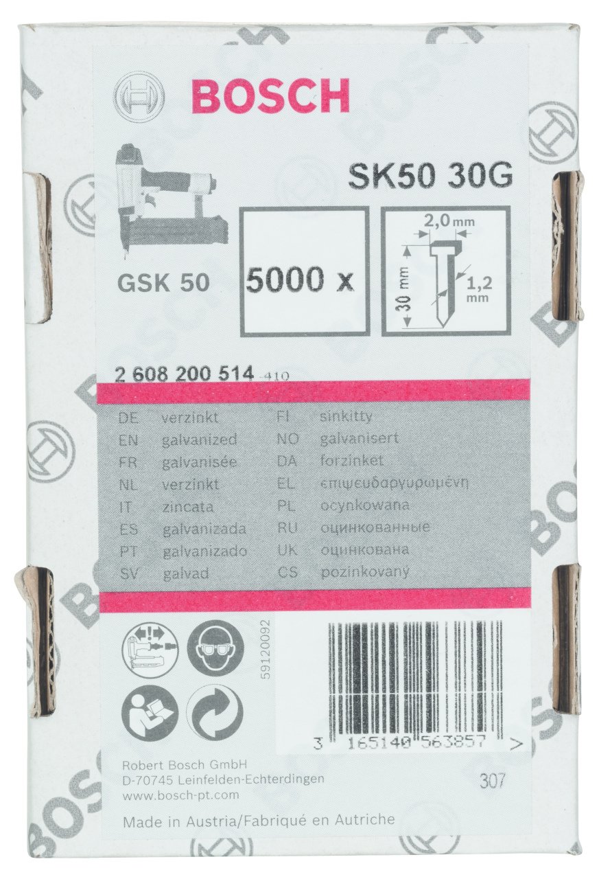 Bosch GSK 50 Çivisi  30 mm 5000li
