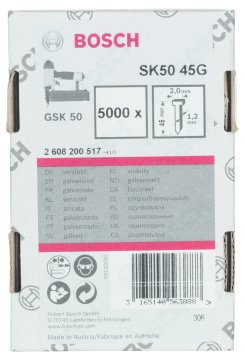 Bosch GSK 50 Çivisi  45 mm 5000li