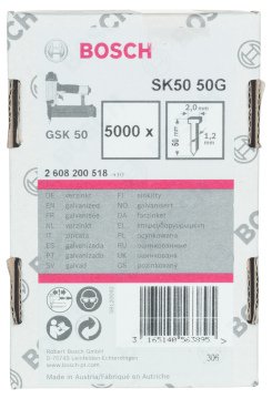 Bosch GSK 50 Çivisi  50 mm 5000li