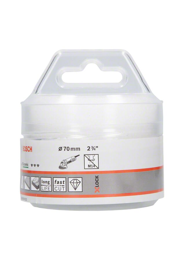 Bosch - X-LOCK - Best Serisi, Taşlama İçin Seramik Kuru Elmas Delici 70*35 mm