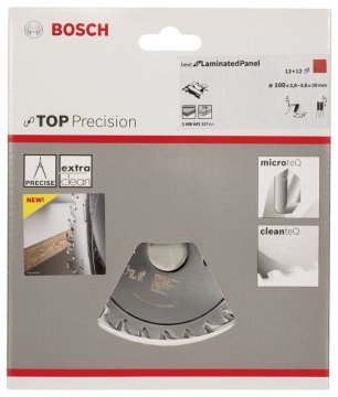 Bosch Aksesuarlar Bosch - Best Serisi Hassas Kesim Lamine Panel için Ön Çizme Bıçağı 100*20 mm 12+12 Diş