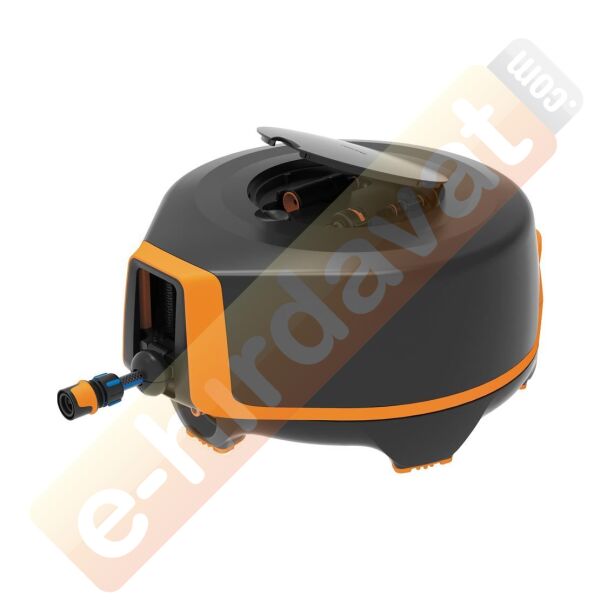 FISKARS 1025933 Tekerlekli Otomatik Hortum Makarası 360 Derece