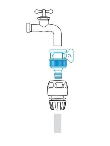GF 8000-5446 Kelepçeli Musluk Adaptörü