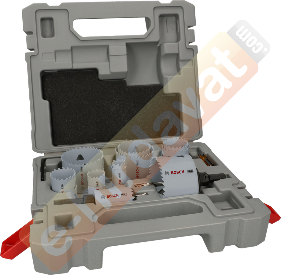 BOSCH PRO 17 Parça HSS-Bimetal Panç - Delik Açma Seti Ahşap ve Metal için
