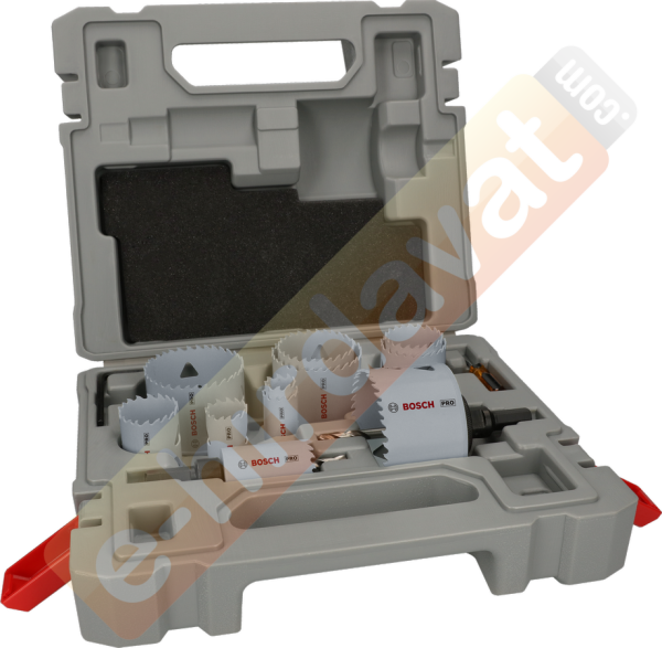 BOSCH PRO 17 Parça HSS-Bimetal Panç - Delik Açma Seti Ahşap ve Metal için