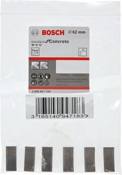 Bosch Aksesuarlar Bosch - Standard Seri Sulu Elmas Karot Ucu Segmanı 62mm 1 1/4'' 6'lı