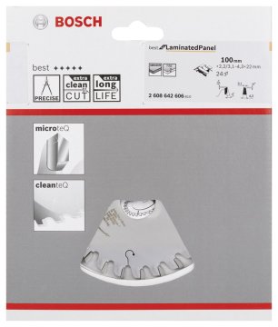 Bosch Bestfor LaminatedPanel 100*22 mm 24 D