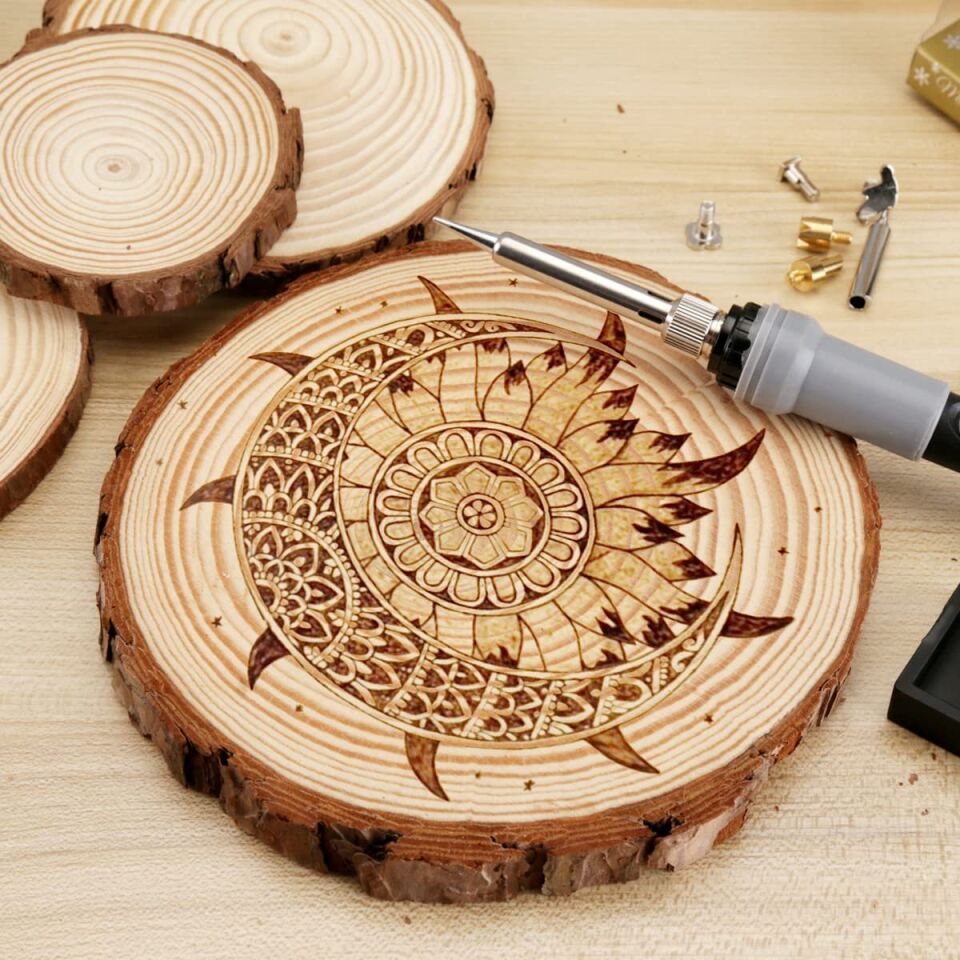 ROX Wood Dijital Isı Ayarlı Ahşap Yakma Seti 46 Parça (153ROX0143)