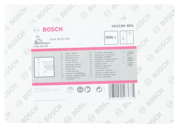 Bosch Aksesuarlar Bosch - GSN 90-21DK Çivi  80mm 3000li Düz ÇinkoK