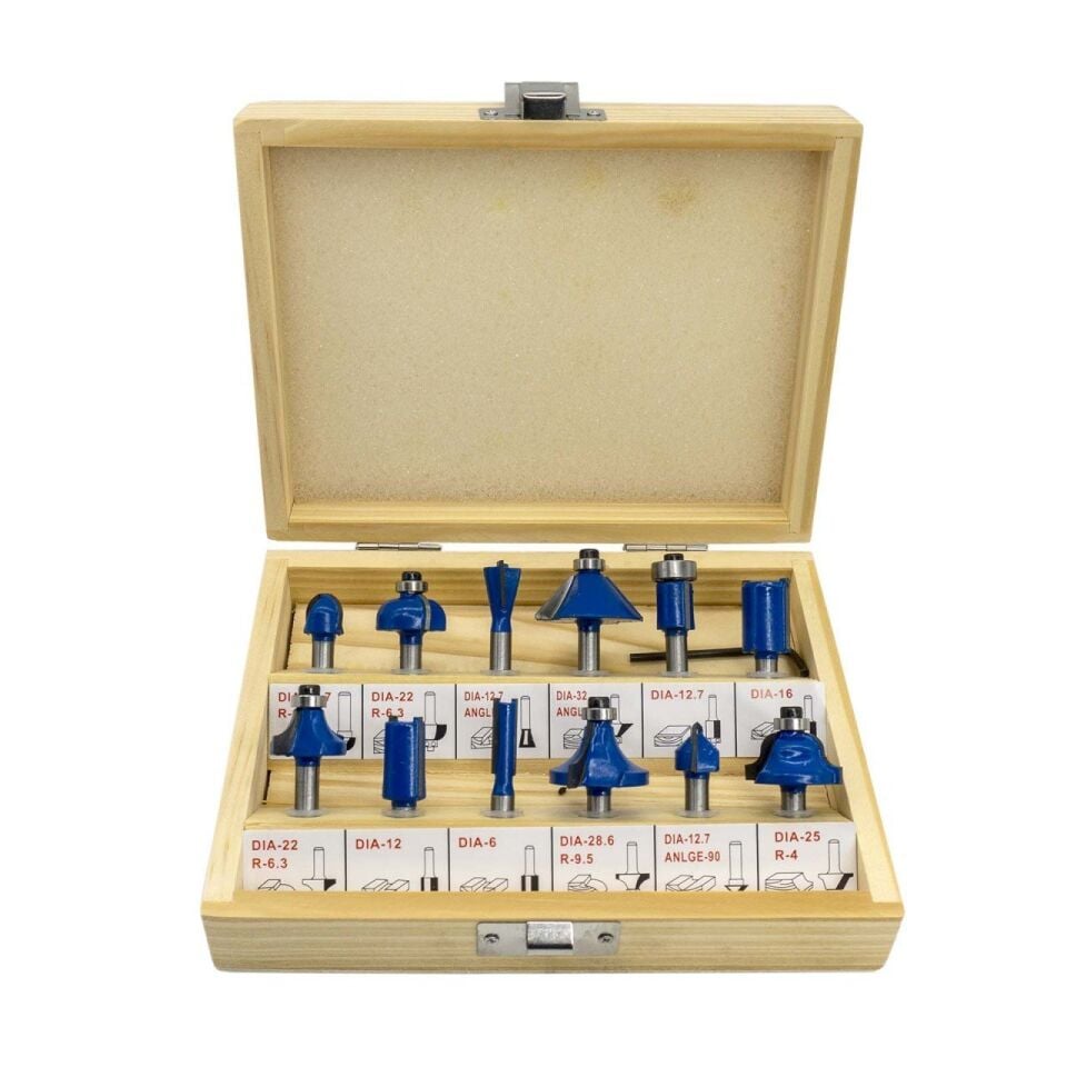 NEXON 5009 Ahşap Freze Uç Seti 6 mm (12 Parça)