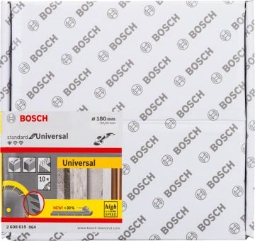 Bosch Aksesuarlar Bosch - Standard Seri Genel Yapı Malzemeleri İçin Elmas Kesme Diski 180 mm 10'lu Paket