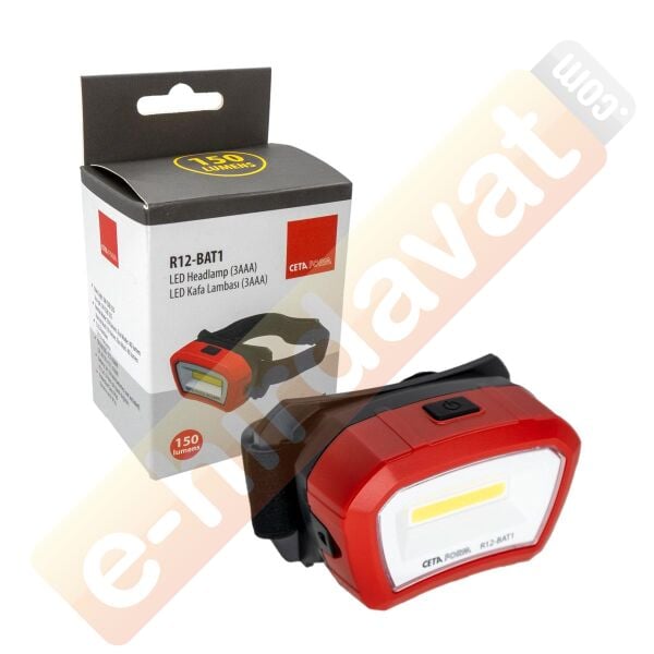 CETA-FORM R12-BAT1 Led Pilli Kafa Feneri 150 Lümen