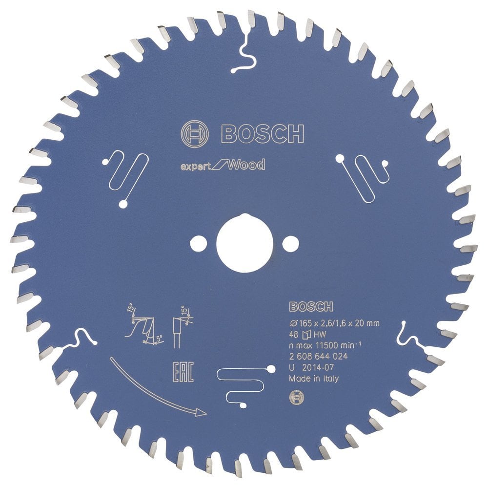 Bosch Expert for Wood 165*20 mm 48 Diş