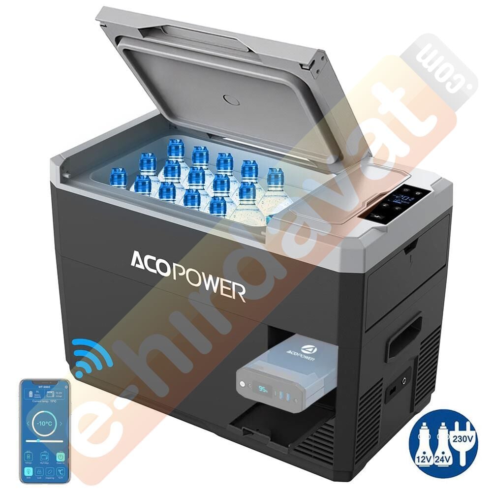 Acopower V28 12/24/220Volt 28Litre Kompresörlü Outdoor Oto Buzdolabı (Akü Dahil Değildir)