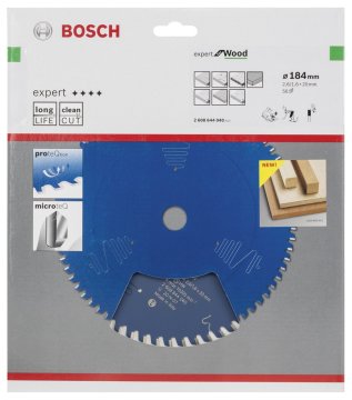 Bosch Expert for Wood 184*20 mm 56 Diş