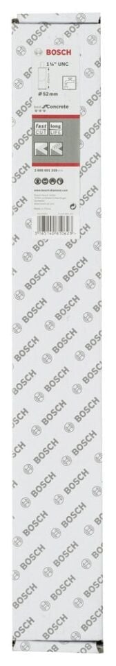 Bosch - Best Serisi Beton İçin 1 1/4'' UNC Girişli Elmas Sulu Karot Ucu 52 mm