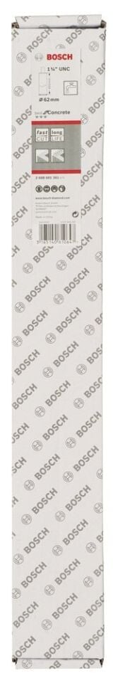 Bosch - Best Serisi Beton İçin 1 1/4'' UNC Girişli Elmas Sulu Karot Ucu 62 mm