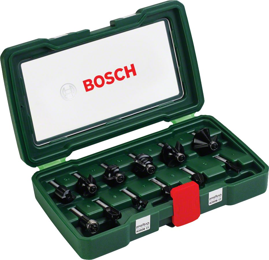 Bosch Aksesuarlar Bosch - 12 Parça Freze Seti 8 mm Şaftlı