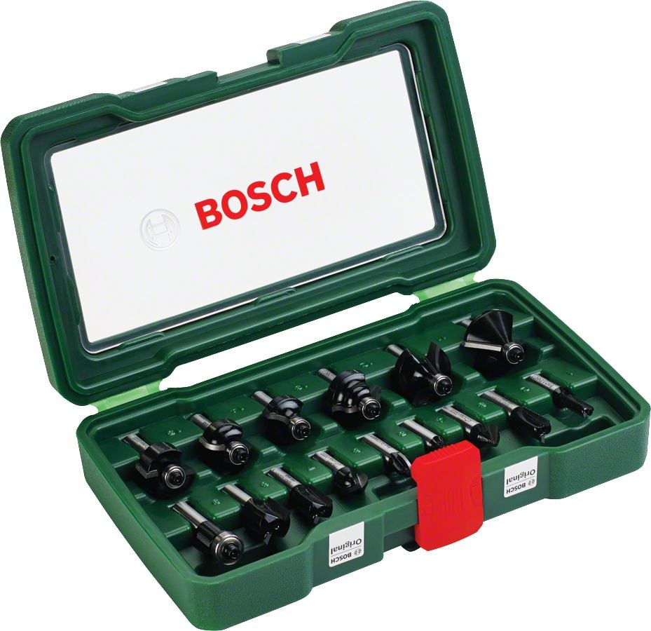 Bosch Aksesuarlar Bosch - 15 Parça Freze Seti 8 mm Şaftlı