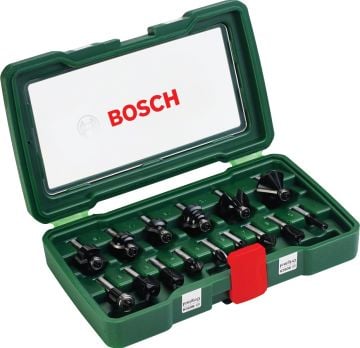 Bosch Aksesuarlar Bosch - 15 Parça Freze Seti 8 mm Şaftlı