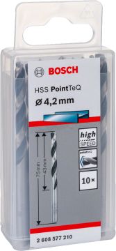 Bosch Aksesuarlar Bosch - HSS-PointeQ Metal Matkap Ucu 4,2 mm 10'lu