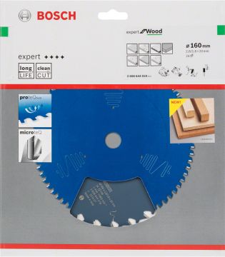 Bosch Expert for Wood 160*20 mm 24 Diş