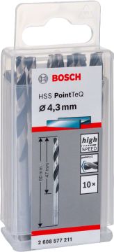 Bosch Aksesuarlar Bosch - HSS-PointeQ Metal Matkap Ucu 4,3 mm 10'lu