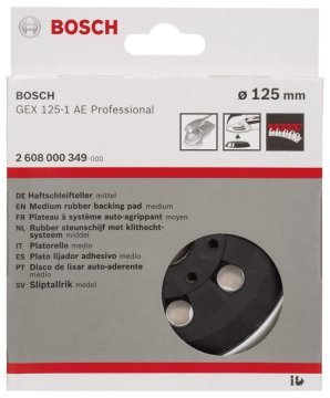 Bosch 125 mm Zımp. Tabanı Orta Sertlikte (GEX)