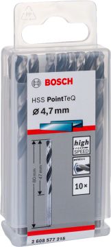 Bosch Aksesuarlar Bosch - HSS-PointeQ Metal Matkap Ucu 4,7 mm 10'lu