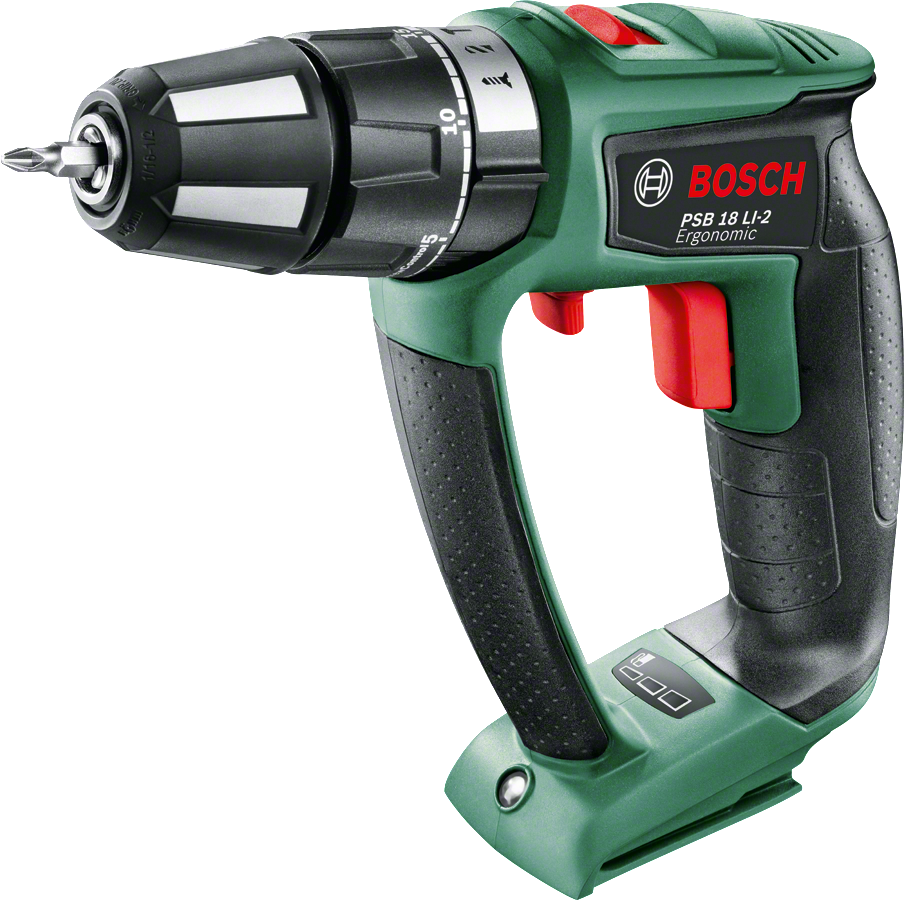 Bosch PSB 18 LI-2 ERGO Akülü Darbeli Delme/Vidalama Makinesi (Baretool) - Akü Dahil Değildir