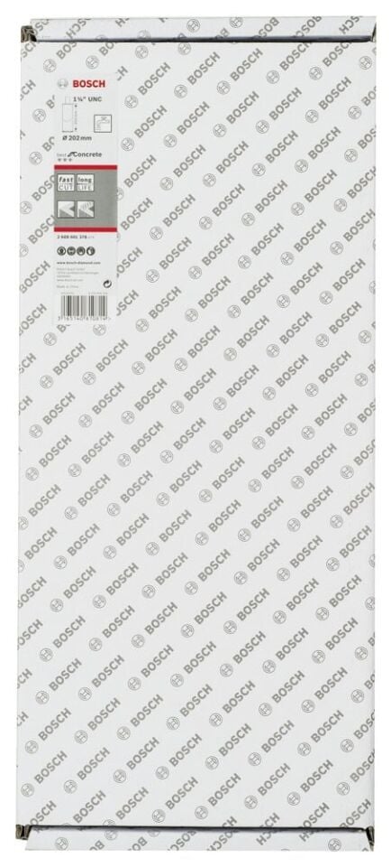 Bosch - Best Serisi Beton İçin 1 1/4'' UNC Girişli Elmas Sulu Karot Ucu 202 mm