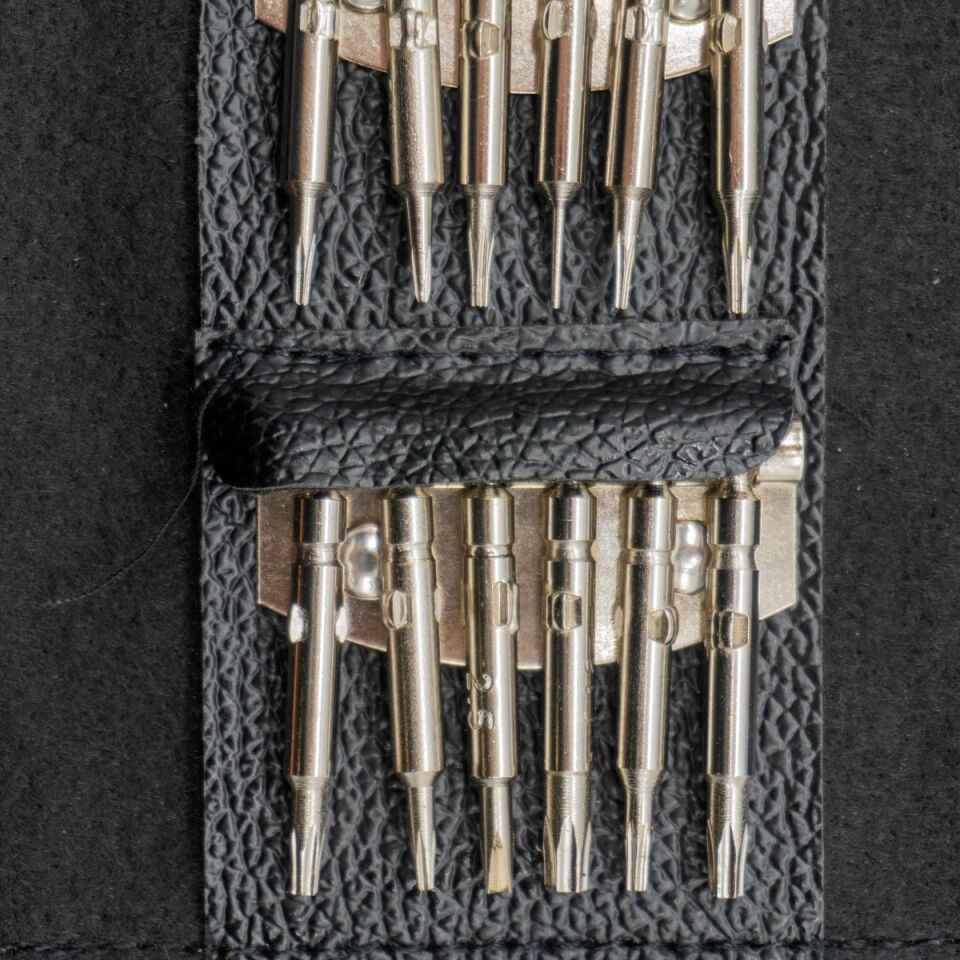 ROX Wood Deri Çantalı 25 Parça Hassas Tornavida Takımı