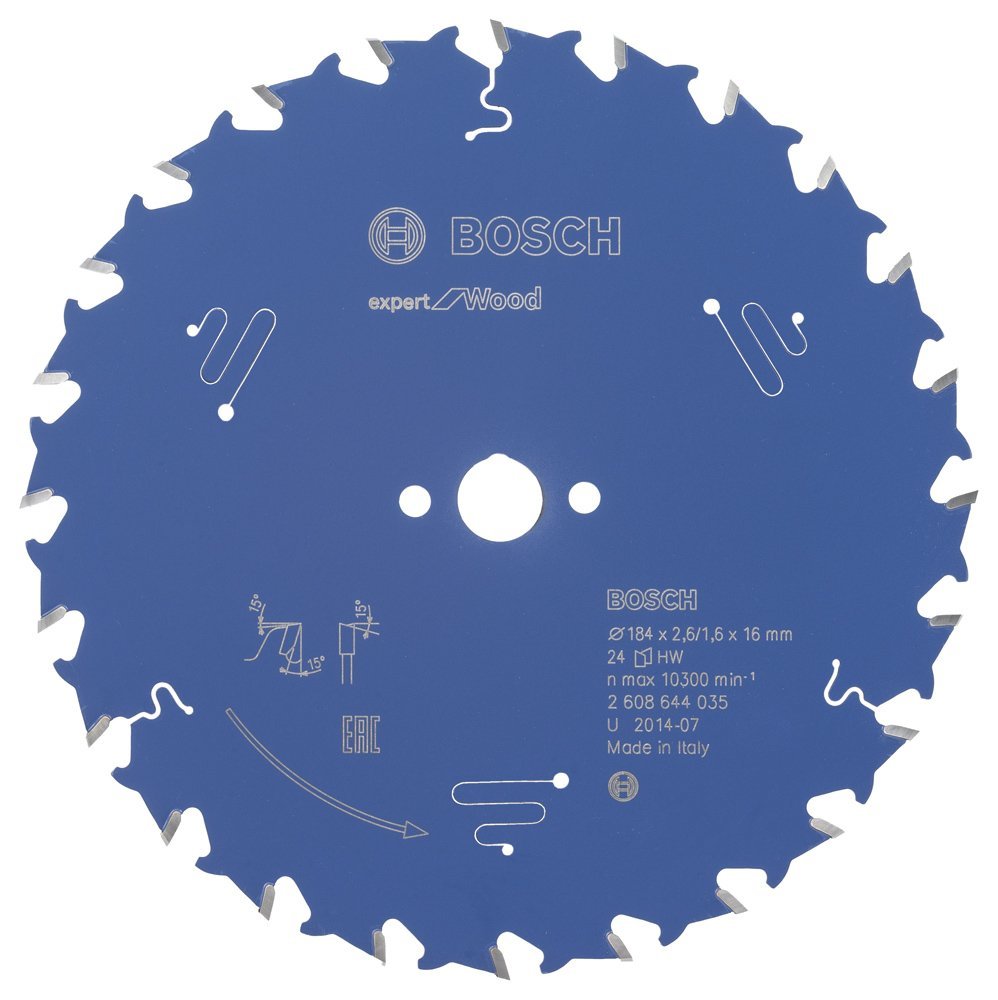 Bosch Expert for Wood 184*16 mm 24 Diş