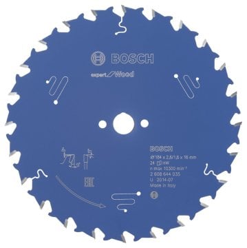 Bosch Expert for Wood 184*16 mm 24 Diş