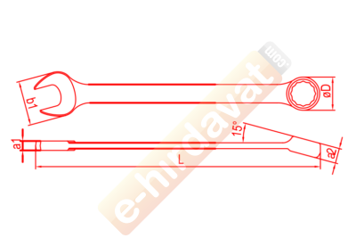 İZELTAŞ 0345 Mafsallı Cırcır Anahtar (Ölçü Seçiniz)
