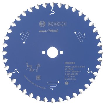 Bosch Expert for Wood 184*20 mm 40 Diş