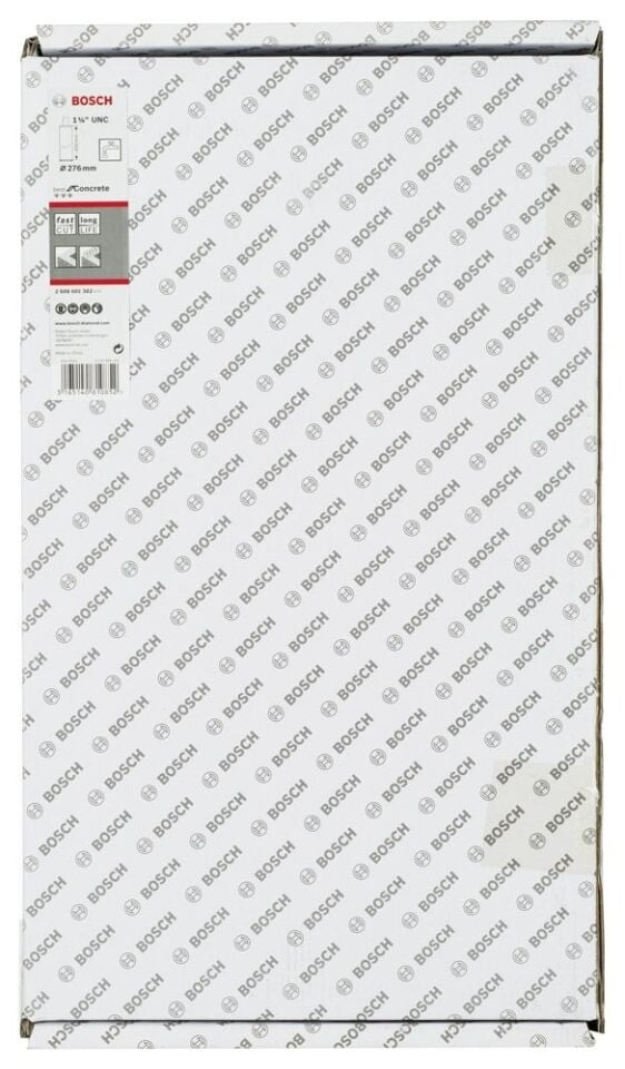 Bosch - Best Serisi Beton İçin 1 1/4'' UNC Girişli Elmas Sulu Karot Ucu 276 mm