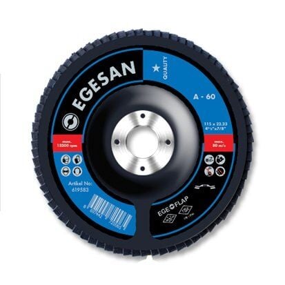 EGESAN Pro Seri 115 mm 40 Kum ZR Flap Disk Zımpara