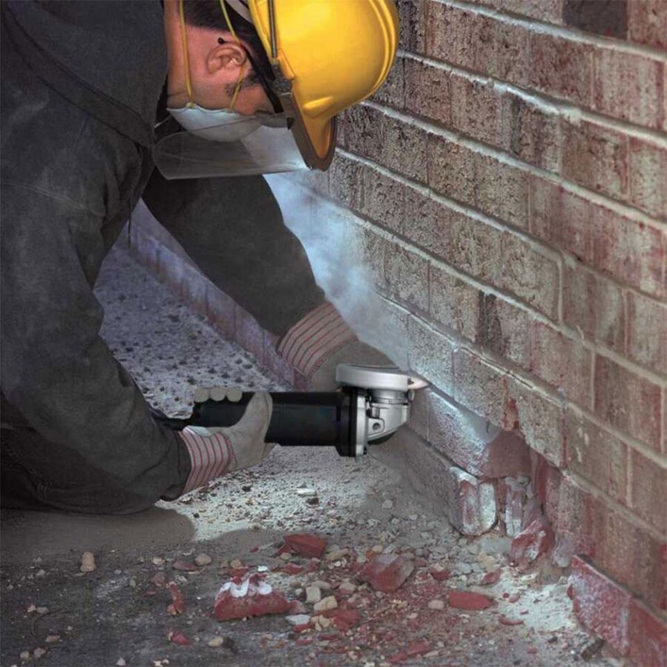 CAT DA09011 115mm Profesyonel Beton, Tuğla, Parke Taşı Elmas Kesme Diski (Turbo Kanallı Kenar)