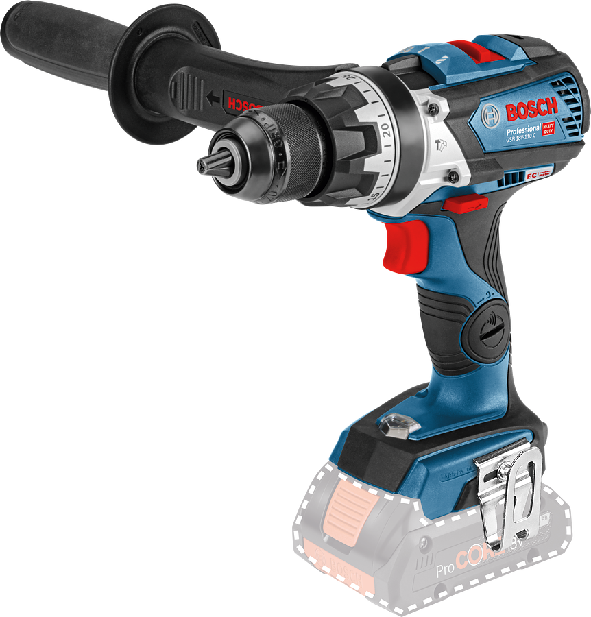 Bosch Profesyonel Seri Bosch Professional GSB 18V-110 C (Solo) Akülü Darbeli Delme Vidalama Makinesi