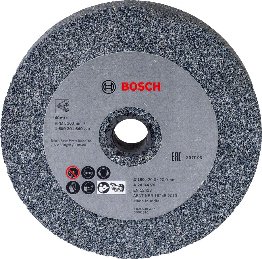 Bosch Aksesuarlar Bosch - GBG 35-15 Taşlama Motorları İçin Taş 150*20*20 mm 24 Kum