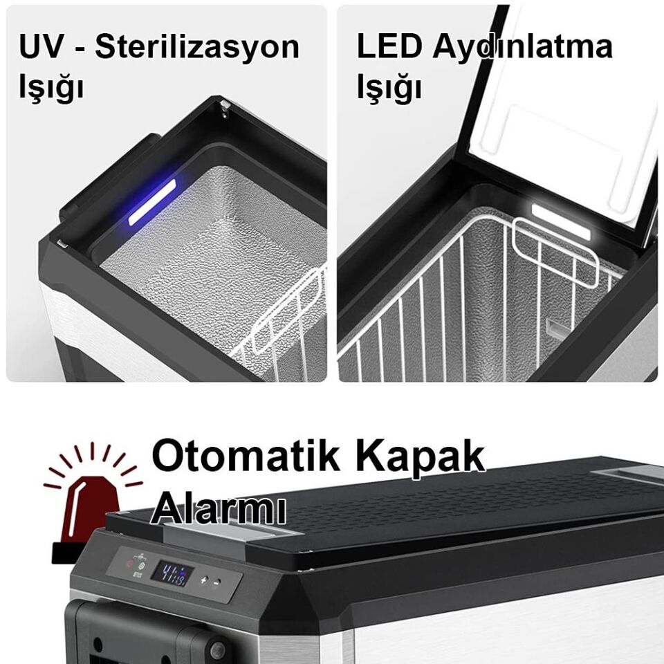 ICECO JP40PRO Kompresörlü Oto Buzdolabı 37 Litre 12/24 Volt