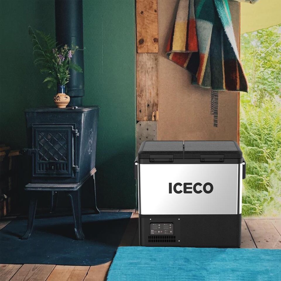 ICECO TCD45 Çift Bölmeli Kompresörlü Oto Buzdolabı 45 Litre 12/24 Volt