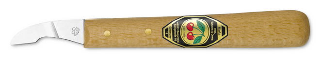 KIRSCHEN Two Cherries Kısa Eğri Ağızlı Ahşap Oyma Bıçağı (3351000)