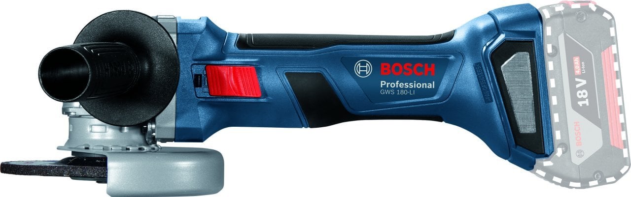 Bosch Profesyonel Seri Bosch Professional GWS 180-LI (Solo) 115 mm Akülü Taşlama Makinesi