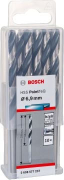 Bosch Aksesuarlar Bosch - HSS-PointeQ Metal Matkap Ucu 6,9 mm 10'lu