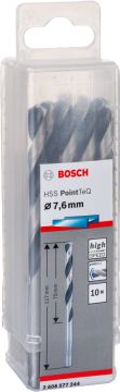 Bosch Aksesuarlar Bosch - HSS-PointeQ Metal Matkap Ucu 7,6 mm 10'lu